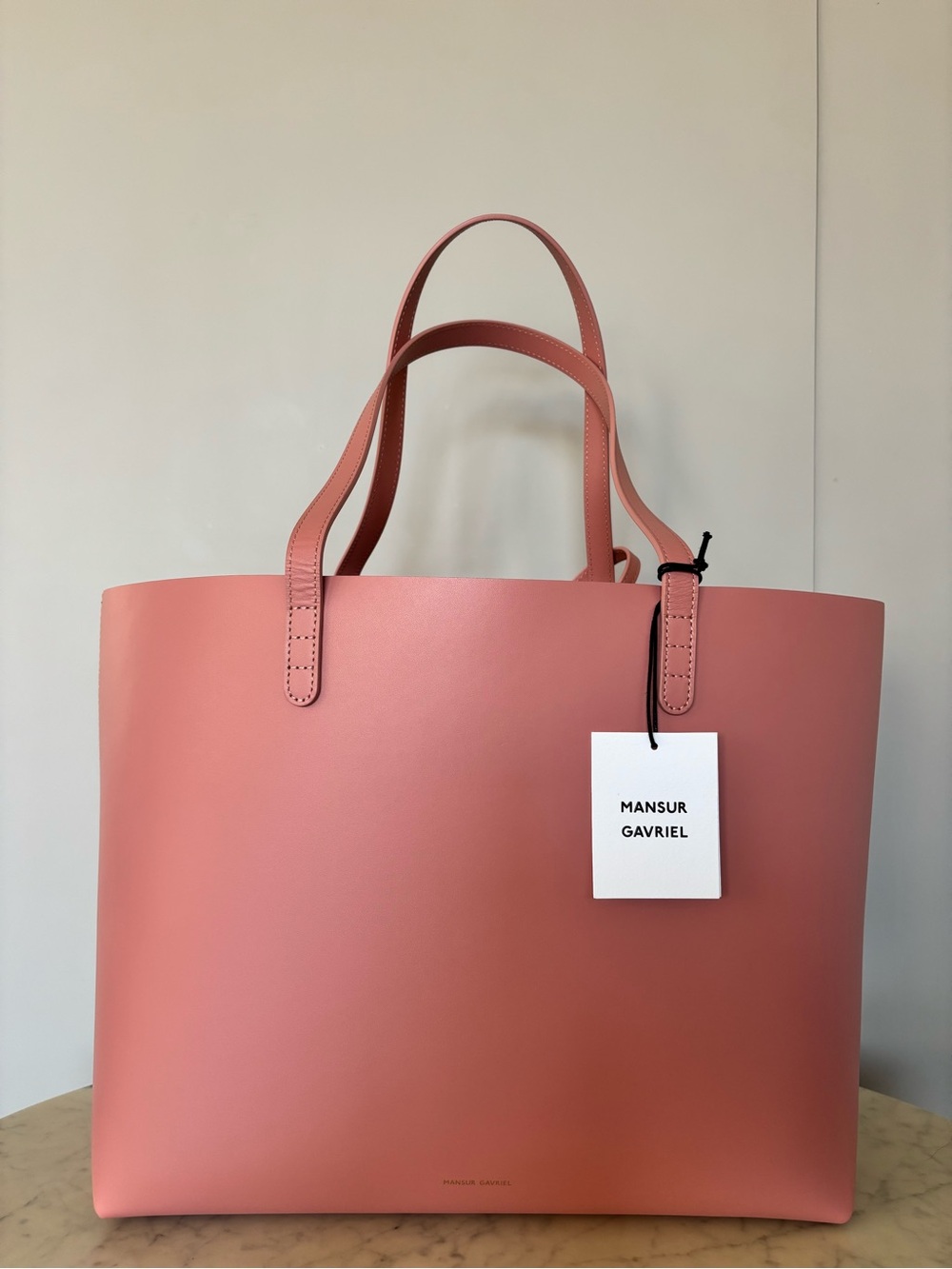 Mansur Gavriel Blush Pink Leather Tote